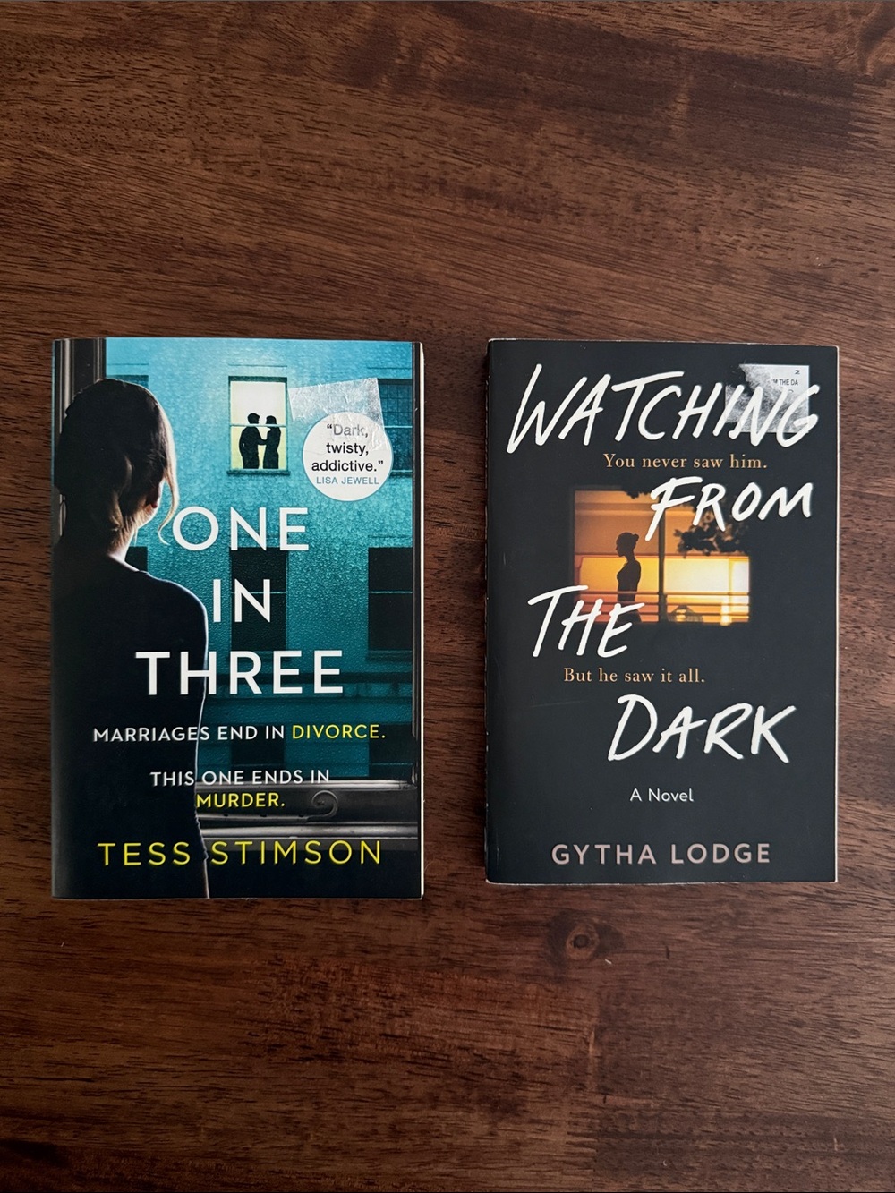 One in Three & Watching From the Dark paperback books